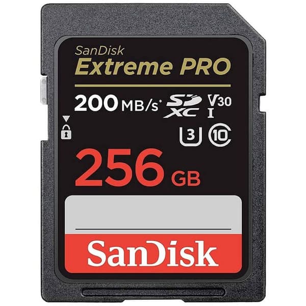 SanDisk Extreme PRO SDXC-Kort 256 GB Class 10 UHS-I stötsäker, Vattentät