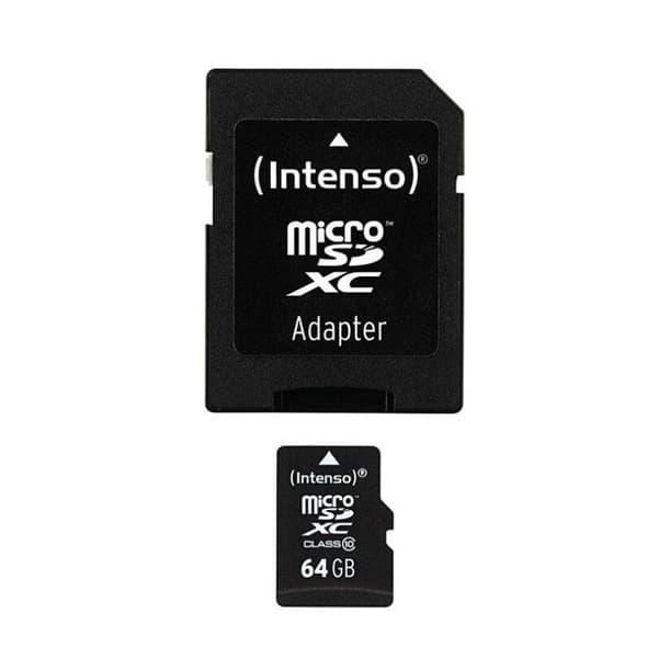 INTENSO 32 GB Class 10 MicroSDHC-kort - Läshastighet upp till 20 MB/s - Skrivhastighet upp till 12 MB/s