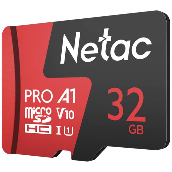 Netac Technology NT02P500PRO-032G-R microSDHC-Kort 32 GB A1 Application Performance Class Optimerad för 24/7-videoöverv