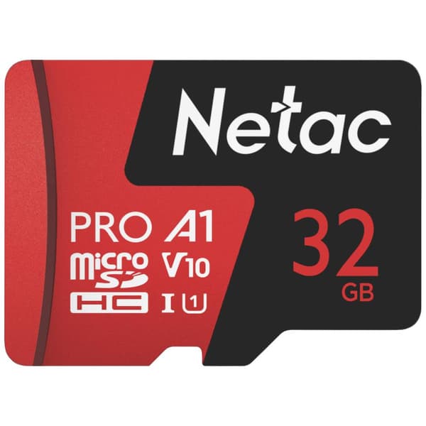Netac Technology NT02P500PRO-032G-R microSDHC-Kort 32 GB A1 Application Performance Class Optimerad för 24/7-videoöverv