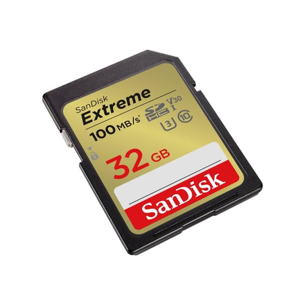 SanDisk Extreme SDXC-Kort 32 GB Class 10 UHS-I stötsäker, Vattentät