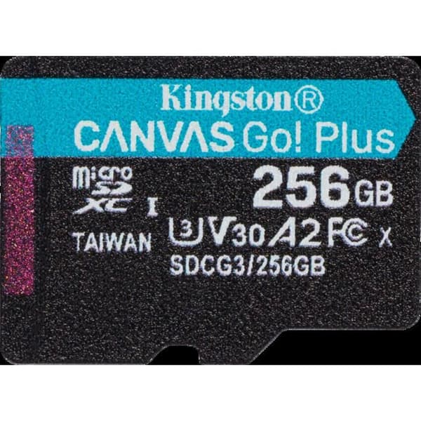 Minneplats - KINGSTON - Canvas Go Plus - 256 Go - Micro SD - Kompatibel med många enheter