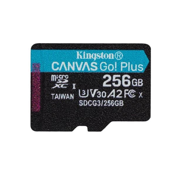 Minneplats - KINGSTON - Canvas Go Plus - 256 Go - Micro SD - Kompatibel med många enheter