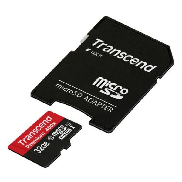 Transcend 32GB microSDHC Class 10 UHS-I 400x minneskort