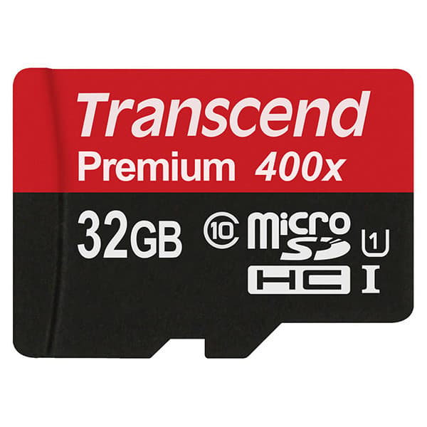 Transcend 32GB microSDHC Class 10 UHS-I 400x minneskort