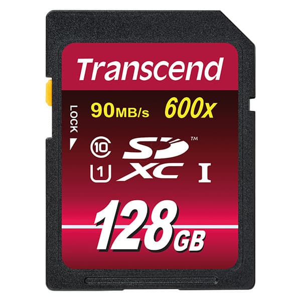 Transcend 128 GB SDXC UHS-I Class 10 muistikortti