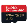 Miniatyrbild 2 av 4: SanDisk Extreme PRO microSDXC-Kort 128 GB Class 10, UHS-I, v30 Video Speed Class stötsäker, Vattentät