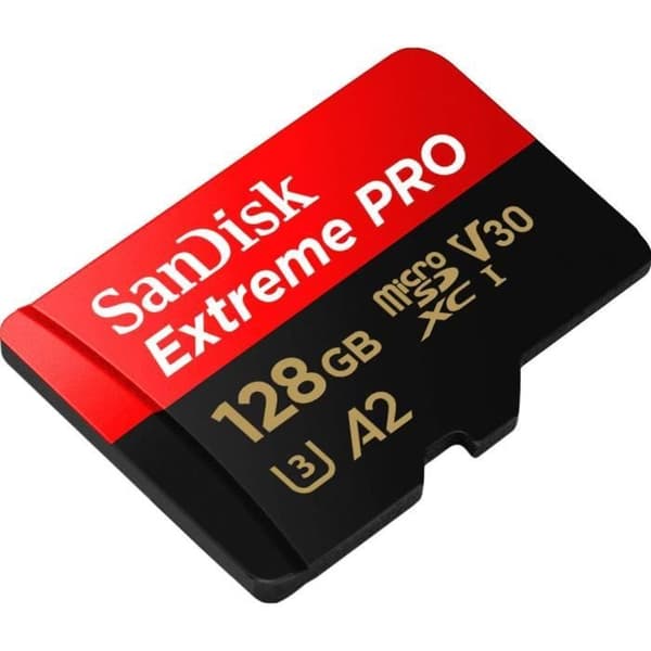SanDisk Extreme Pro - micro SD Flash-minneskort 128GB micro SDXC Class 10 UHS-I U3 V30 170MB/s A2
