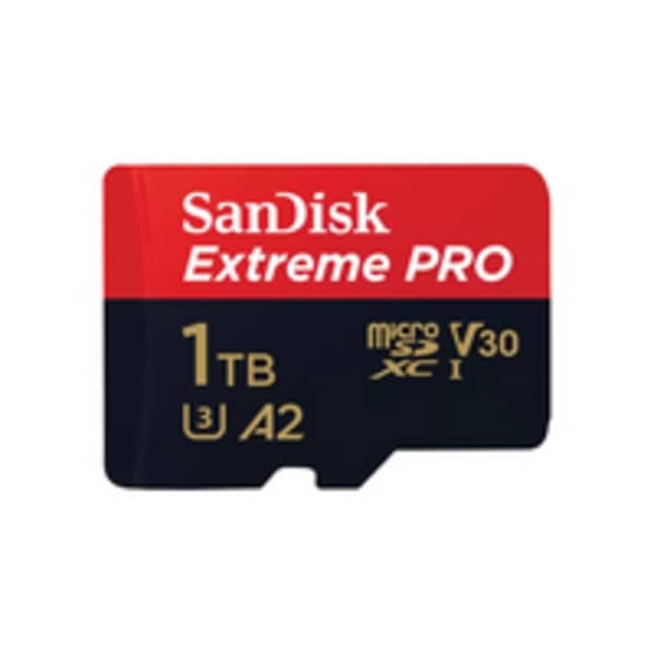 SanDisk Extreme PRO microSDXC-Kort 1 TB Class 10, UHS-I, v30 Video Speed Class stötsäker, Vattentät