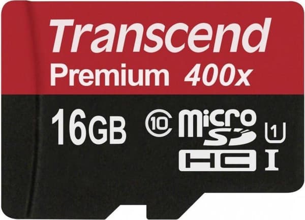 Transcend Premium UHS-I Micro SD-kort 16GB (300x)