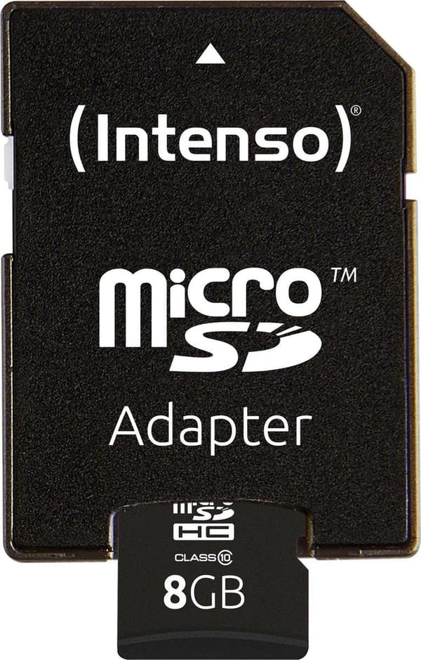 Intenso 8GB Micro SDHC 8GB Micro SDHC Class 10 flashminne