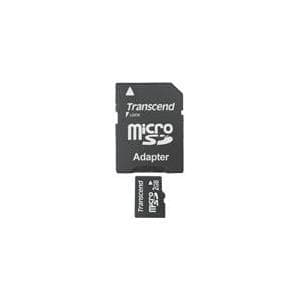 Transcend Micro SD 2GB minneskort med SD-adapter