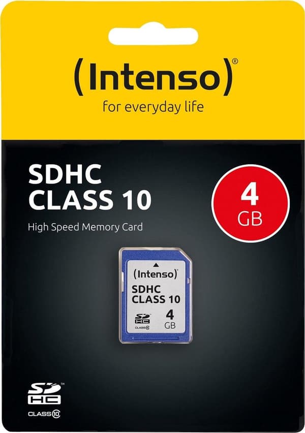Intenso 4GB SDHC flashminne Klass 10