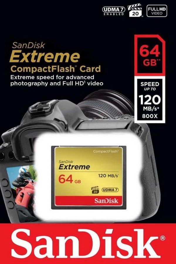 SanDisk CompactFlash Extreme 64GB (120/85)