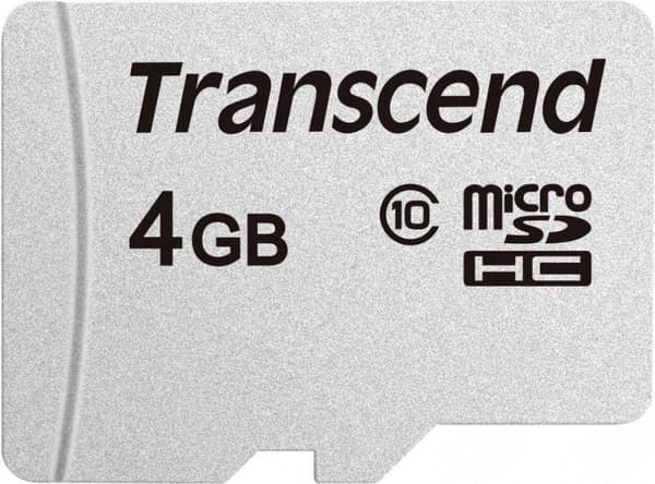 Transcend microSDHC 300S 4GB Flash Memory Class 10 NAND