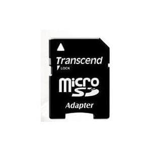Transcend - Flash-hukommelseskort (microSDHC/SD-adapter inkluderet) - 8GB - Klasse 10 - microSDHC (TS8GUSDHC10)