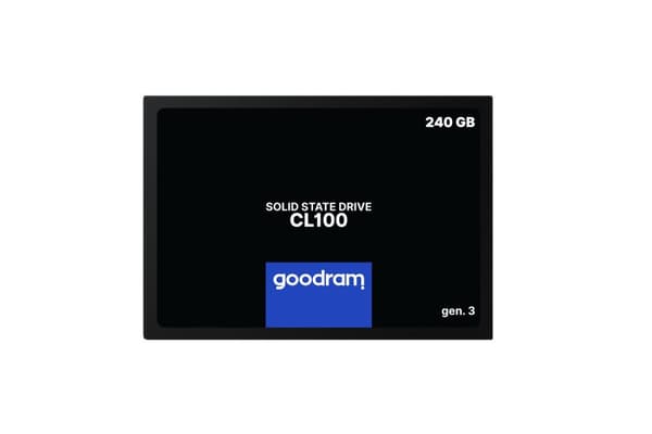 GOODRAM CL100 gen.3, SSD 2.5, 240 GB SATA III, 3D TLC, Detailhandel, 520/400 MB/s
