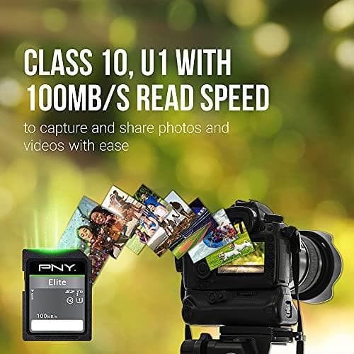 PNY Elite - Flash-muistikortti - 32 Gt - UHS-I U1 / Class10 - SDHC UHS-I (P-SD32GU1100EL-GE)