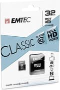 Miniatyrbillede 2 af 2: Emtec ECMSDM32GHC10CG Flash-hukommelse 32 GB MicroSD Klasse 10