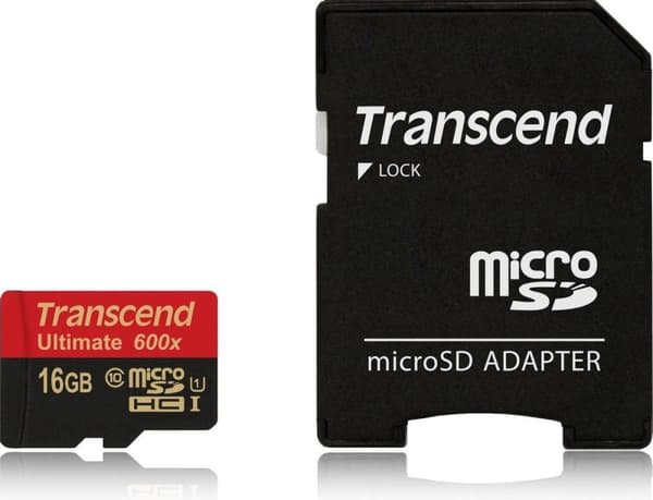 Transcend 16 GB Micro SDHC Class 10 UHS-I 600x (Ultimate)
