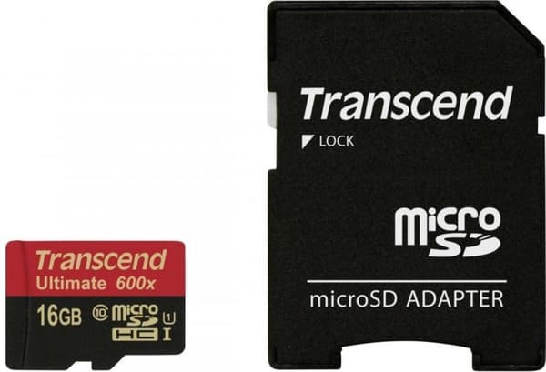 Transcend 16 GB Micro SDHC Class 10 UHS-I 600x (Ultimate)
