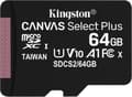 Miniatyrbild 2 av 4: Kingston 64 GB microSDHC Canvas Select Plus 100R A1 C10 Single Pack utan adapter