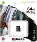 Miniatyrbild 1 av 4: Kingston 64 GB microSDHC Canvas Select Plus 100R A1 C10 Single Pack utan adapter