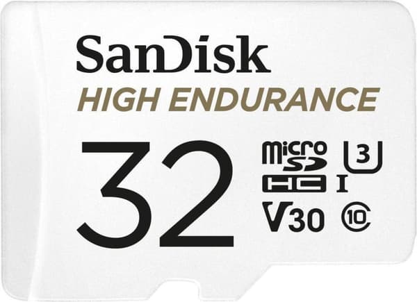 SanDisk microSDHC High Endurance Monitoring 32GB, Class 10, 100MB/s + SD-adapter