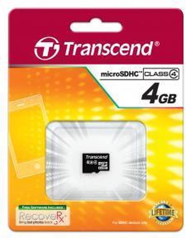 Transcend 4GB Micro SDHC Klass 4