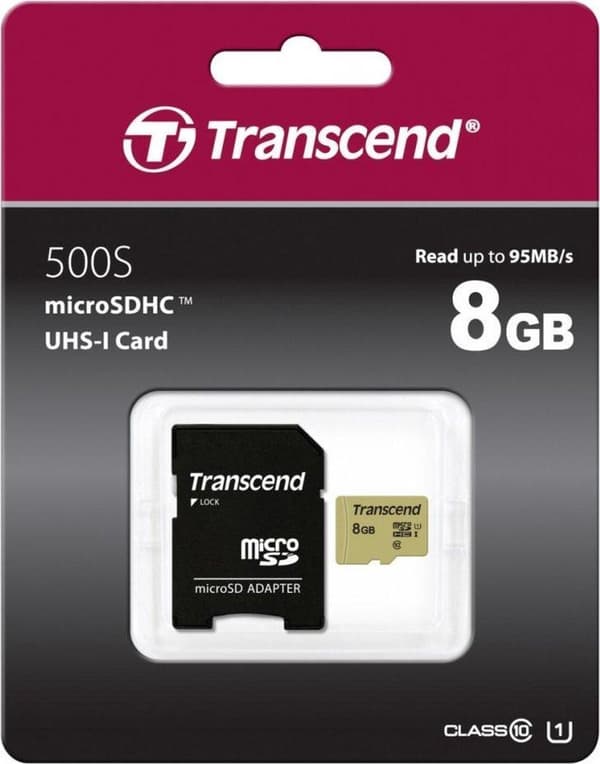 Transcend 8GB UHS-I U3 Flash-hukommelse MicroSDHC Klasse 10