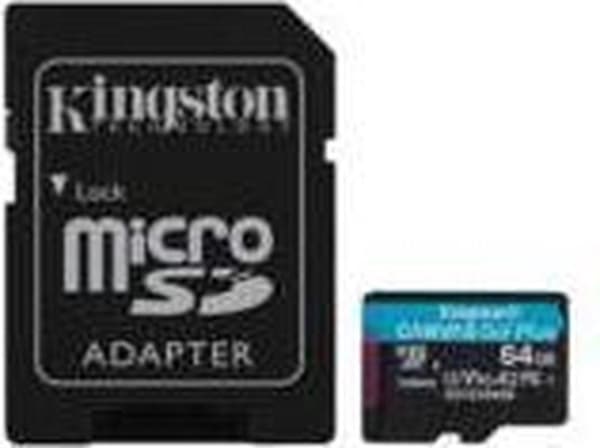 Micro SD hukommelseskort med adapter Kingston SDCG3 Sort