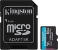 Miniatyrbillede 1 af 4: Micro SD hukommelseskort med adapter Kingston SDCG3 Sort