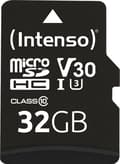 Miniatyrbild 5 av 7: SD Micro SD-kort 32GB Intenso SD-HC UHS-I Professional