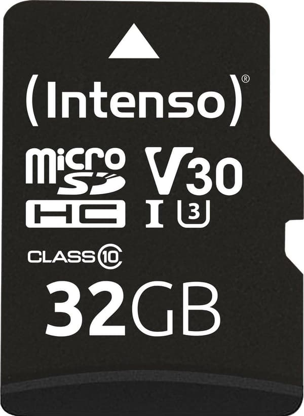 SD Micro SD-kort 32GB Intenso SD-HC UHS-I Professional