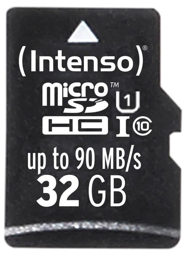 SD Micro SD-kort 32GB Intenso SD-HC UHS-I Professional