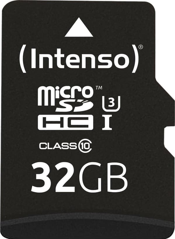 SD Micro SD-kort 32GB Intenso SD-HC UHS-I Professional