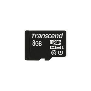 Transcend microSDHC Class 10 UHS-I (Premium) - Flash-minneskort - 8GB - UHS Class 1 / Class10 - microSDHC UHS-I (TS8GUSDCU1)