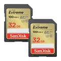 Miniatyrbild 1 av 5: WESTERN DIGITAL EXTREME 32GB SDHC-MINNESKORT 2-PACK 100MB/S 60MB/S UHS-I CLAS (SDSDXVT-032G-GNCI2)