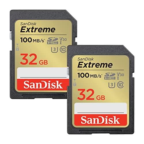 WESTERN DIGITAL EXTREME 32GB SDHC-MINNESKORT 2-PACK 100MB/S 60MB/S UHS-I CLAS (SDSDXVT-032G-GNCI2)