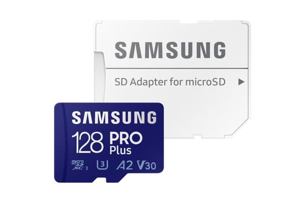 Samsung PRO Plus 128GB microSDXC UHS-I U3 160MB/s Full HD & 4K UHD-minneskort med USB-kortläsare (MB-MD128KB/WW)