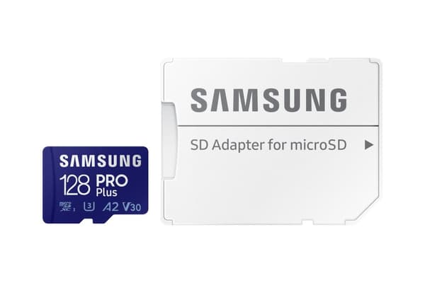 Samsung PRO Plus 128GB microSDXC UHS-I U3 160MB/s Full HD & 4K UHD-minneskort med USB-kortläsare (MB-MD128KB/WW)