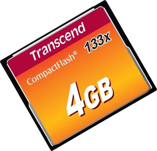 Transcend TS4GCF133 Flashminne 4 GB CompactFlash MLC