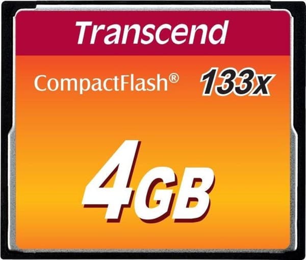 Transcend TS4GCF133 Flashminne 4 GB CompactFlash MLC