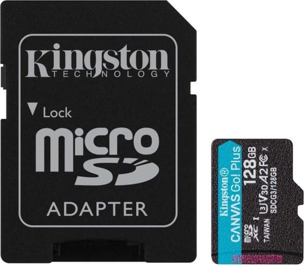 Kingston Technology Canvas Go! Plus Flashminne 128 GB MicroSD Class 10 UHS-I