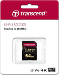 Miniatyrbild 1 av 3: Transcend TS64GSDC700S Flashminne 64GB SDXC Class 10 MLC