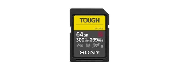 Sony Tough Professional SDXC 64GB - CL10 UHS-II R300 W299 U3 V90