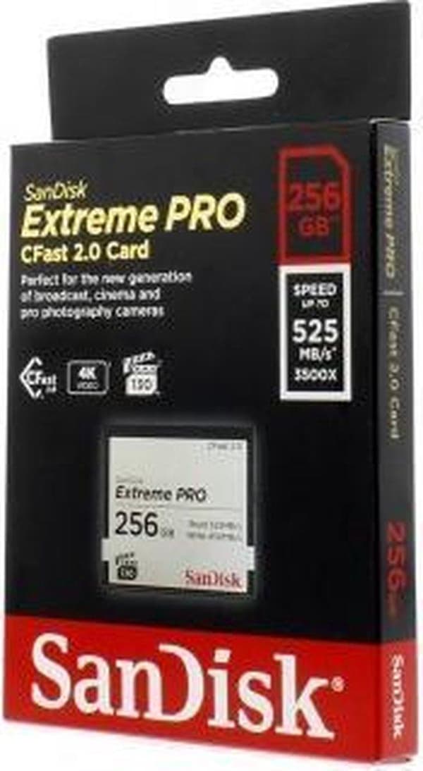 SanDisk Extreme Pro CFAST 2.0 256GB 525MB/s VPG130