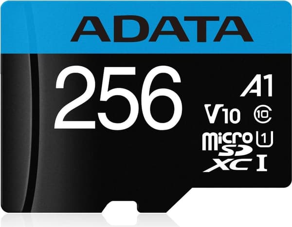 ADATA Premier - Flash-minneskort (microSDXC till SD-adapter ingår) - 256GB - Video Class V10 / UHS-I U1 / Class10 - microSDXC UHS-I