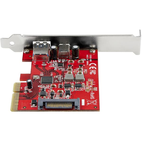 StarTech.com 2-ports 10 Gbps USB-A & USB-C PCIe-kortadapter - USB 3.1 Gen 2 PCI Express-udvidelseskort - Windows, macOS, Linux - USB-adaptere - PCIe 3