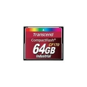 Transcend CF170 Industrial - Flash-minneskort - 64GB - 170x - CompactFlash (TS64GCF170)